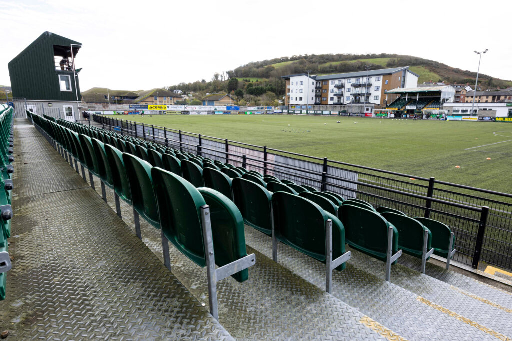 General View of Park Avenue ahead of the match.
Aberystwyth Town v The New Saints in the JD Cymru Premier at Park Avenue