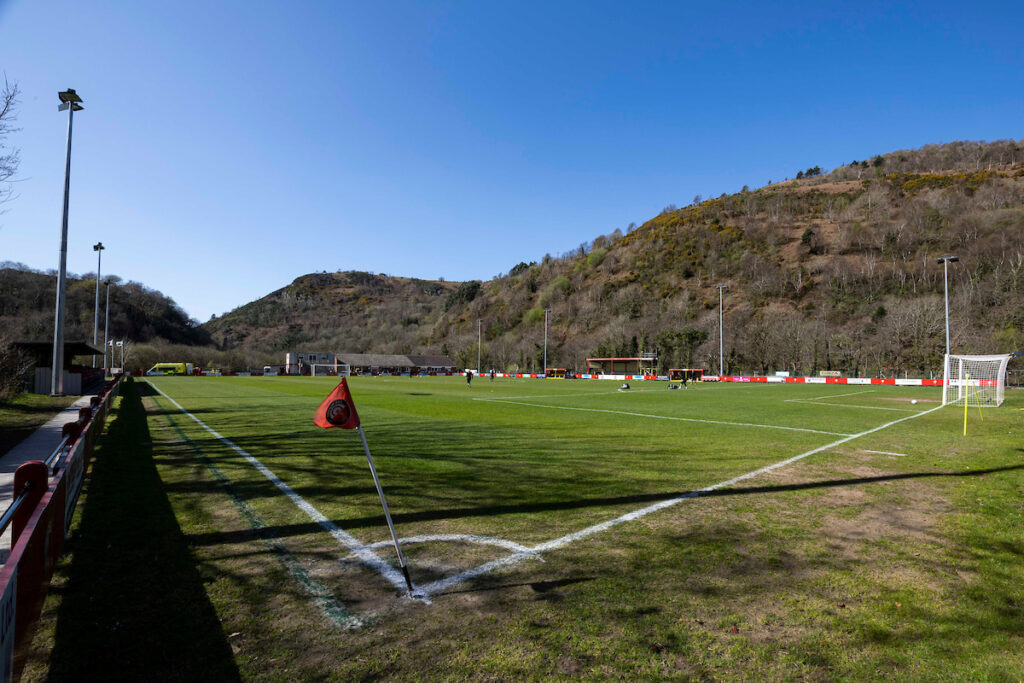 A general view of Ynys Park, home of Trefelin, and the venue for the Dragon Signs Amateur Trophy which will host Port Talbot and Penygraig United