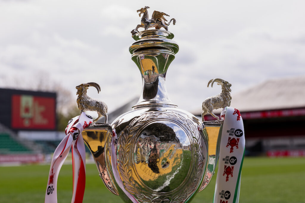 The Welsh Cup during 2023/24 JD FAW Welsh Cup Final fixture between Connah's Quay Nomads F.C and The New Saints F.C at Rodney Parade, Newport, Wales