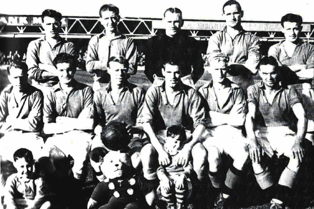 The Barry Town team line-up during the 1954/55 season.