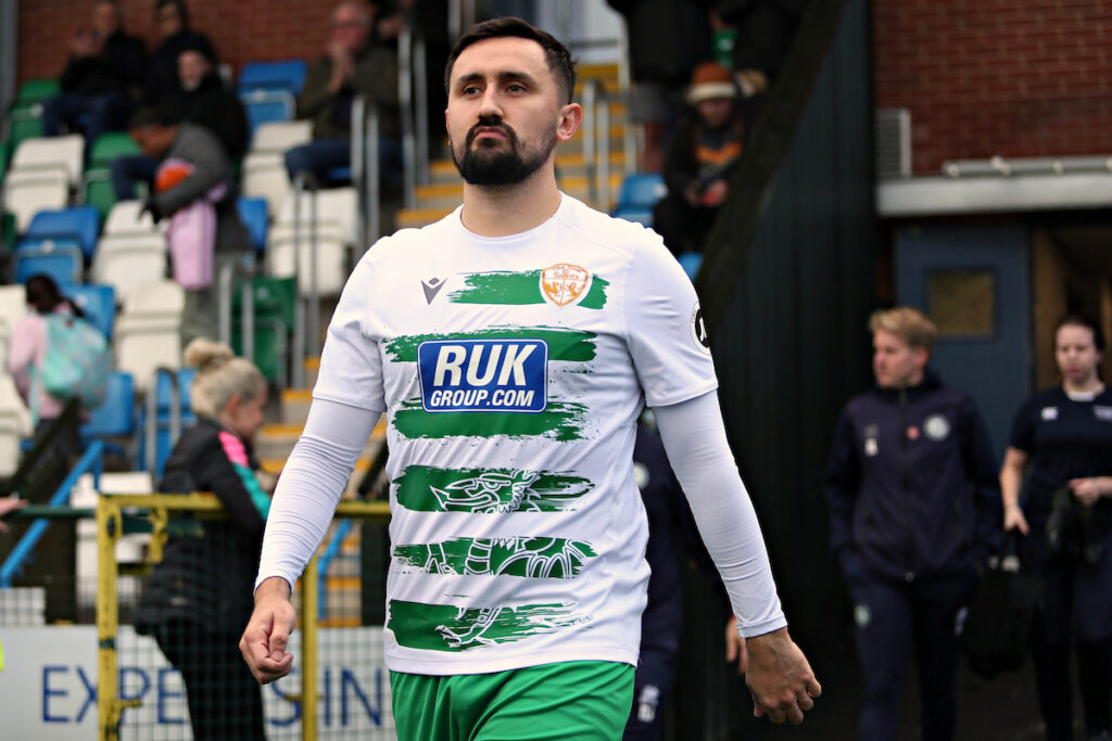 TNS' Ryan Brobbel before The New Saints vs Cardiff Metropolitan University FC in Round 12 of the JD Cymru Premier at Park Hall, Oswestry