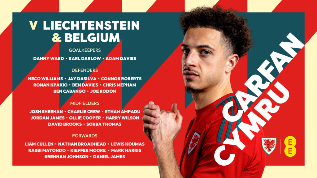 Wales squad announced for World Cup qualifiers in June against Liechtenstein and Belgium.