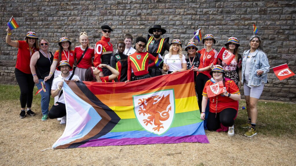 The Football Association of Wales (FAW) at Pride Cymru