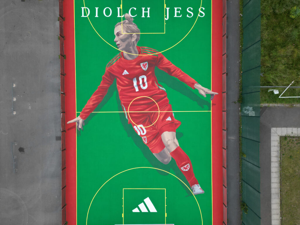 A general view of the Jess Fishlock in Splott Football Park in Cardiff.