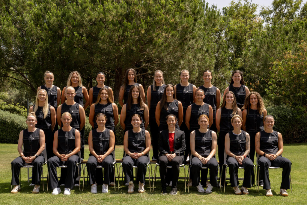 Wales Women's team photo during a travel from Portugal to Switzerland on the 29th June 2025