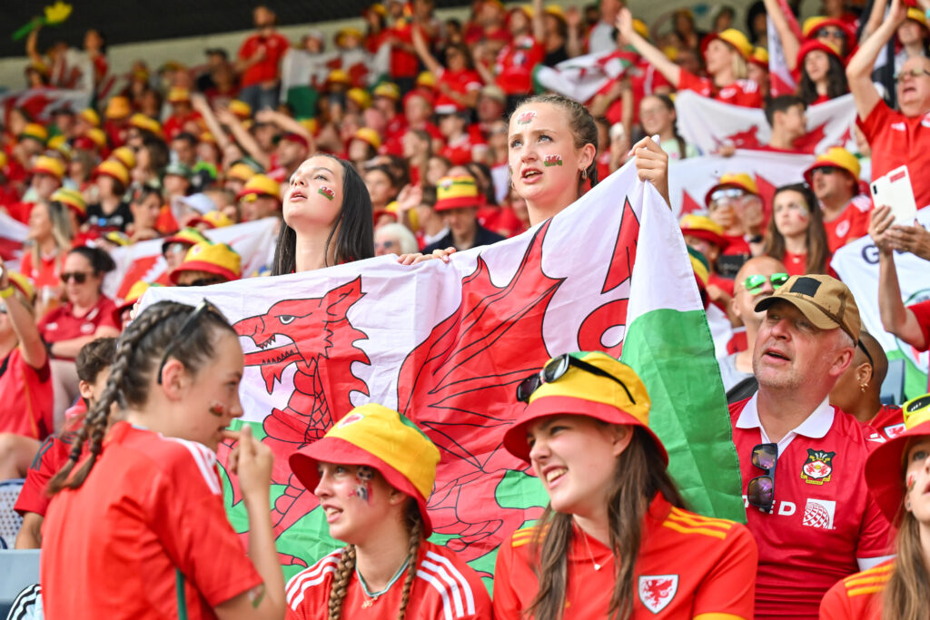 Wales fans ahead of the UEFA Women’s Euro 2025 Group D Match between Wales and Netherlands at Allmend Stadion Luzern, in Switzerland on the 5th July 2025