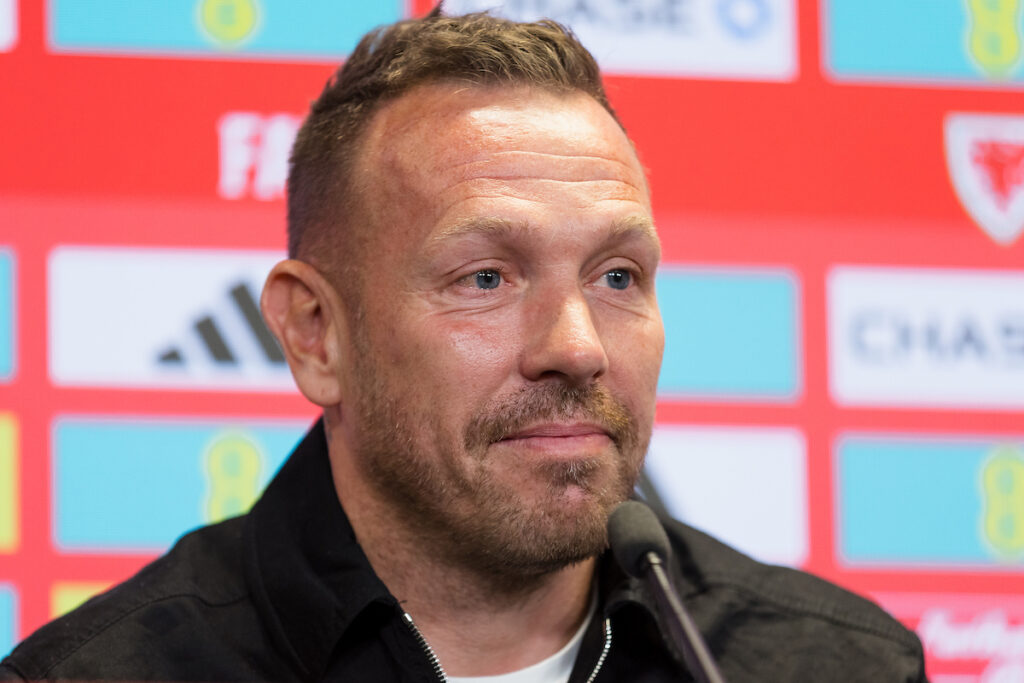 Wales National Team Manager Craig Bellamy announces his squad at the FAW’s new media headquarters the Wynnstay 1876 for the up coming 2026 FIFA World Cup European Qualifying fixture against Kazakhstan and international friendly against Canada