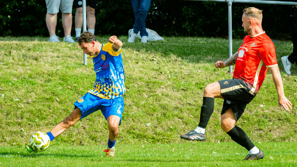 Connor Davies in action for Cwmbach Royal Stars