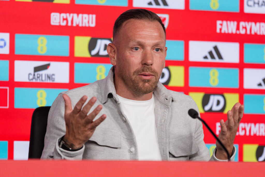 Wales National Team Manager Craig Bellamy announces his squad at FAW headquarters, the Wynnstay 1876 for the up coming international friendly against England and the 2026 FIFA World Cup European Qualifying fixture against Belgium