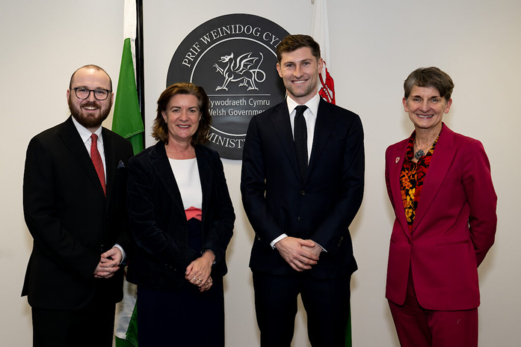 Jack Sergeant MS, Eluned Morgan FM, Ben Davies and Laura McAllister all took part in discussions at the Senedd. 